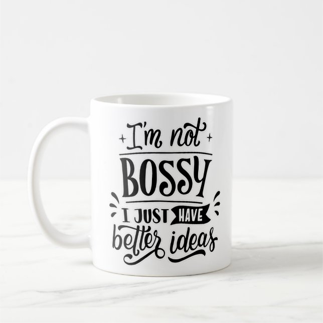 Mug Je ne suis pas Bossy (Gauche)