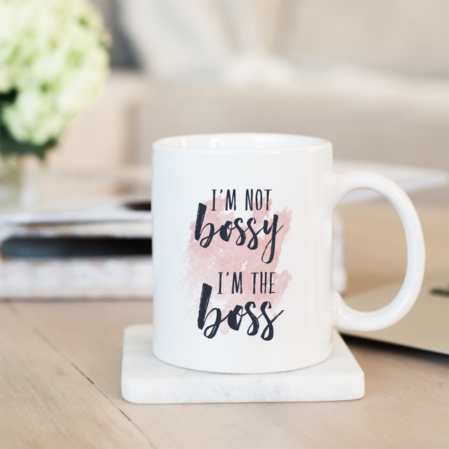 Mug Je ne suis pas Bossy, je suis le patron (Créateur téléchargé)