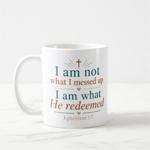 Mug Je ne suis pas ce que j'ai gâché, je suis ce qu'Il