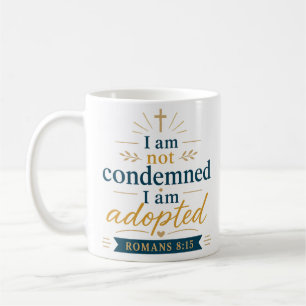 Mug Je ne suis pas condamné, je suis adopté Vérité bib