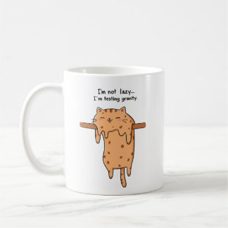 Mug "Je ne suis pas paresseux... Je teste la gravité !