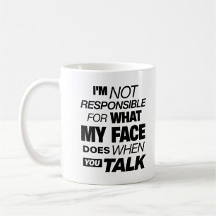 Mug Je ne suis pas responsable de ce que fait mon visa