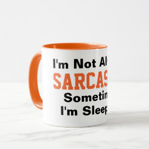 Mug Je ne suis pas toujours sarcastique Funny Typograp