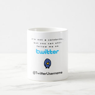 Mug Je ne suis pas une célébrité… me suis sur le
