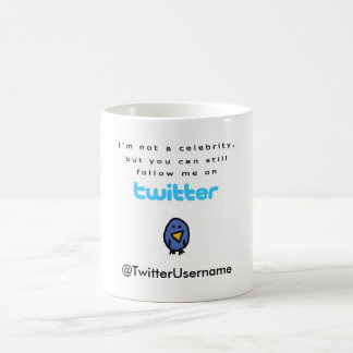 Mug Je ne suis pas une célébrité… me suis sur le