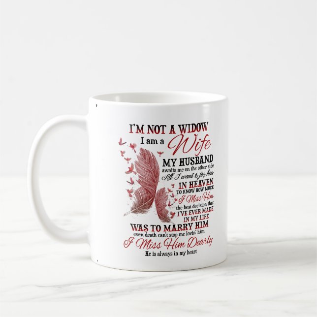 Mug Je ne suis pas une veuve (Gauche)