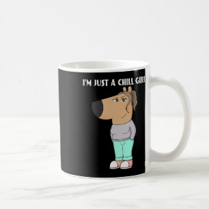 Mug Je ne suis qu'une fille de frissons mème drôle Chi