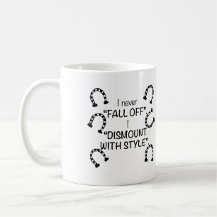 Mug Je ne tombe jamais, je descends avec style