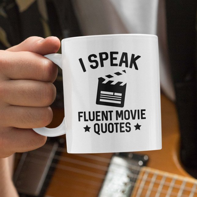 Mug Je Parle Citations De Film Fluent (I Speak Fluent Movie Quotes Mug)