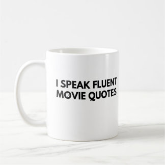 Mug Je parle citations de films fluents, amoureux du f