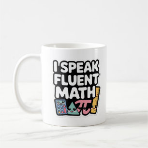 Mug Je parle couramment les maths - Prof de maths Kawa