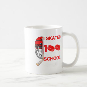 Mug Je patine à travers 100 jours de fan de hockey sur