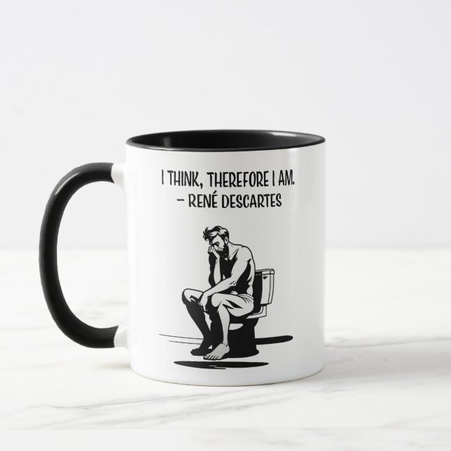 Mug Je Pense Que C'Est Là Que Je Suis (Gauche)