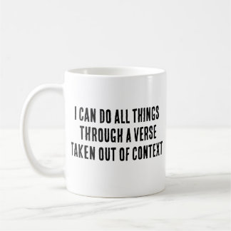 Mug je peux faire tout cela dans un contexte de verset