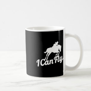 Mug Je Peux Voler Cheval Rider Drôle Aiguille Aiguille