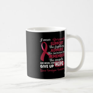 Mug Je Porte Burgundy Support Combattants Cerveau Aneu