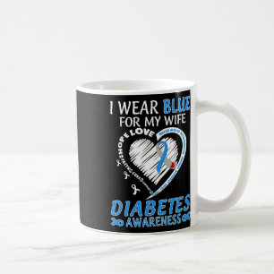 Mug Je Porte Du Bleu Pour Ma Femme Sensibilisation Au