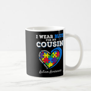 Mug Je Porte Du Bleu Pour Mon Cousin Sensibilisation s