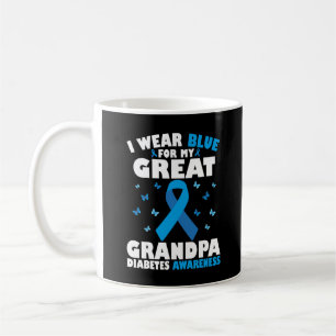 Mug Je Porte Du Bleu Pour Mon Grand-Père Diabète De Ty