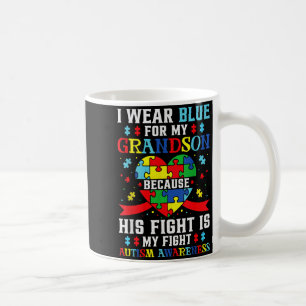 Mug Je porte du bleu pour mon petit-fils Sensibilisati