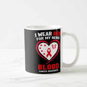 Mug Je porte du rouge pour mon héros Sensibilisation a