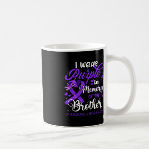 Mug Je Porte Du Violet En Mémoire Pour Mon Frère Surdo