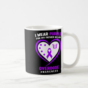 Mug Je Porte Du Violet Pour Mon Père En Droit Surdose