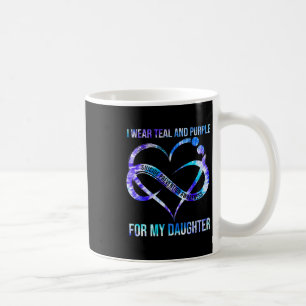 Mug Je Porte Le Purple Turquoise Pour La Prévention Du
