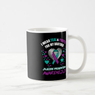 Mug Je Porte Le Tealand Purple Pour Mon Frère Suicide 