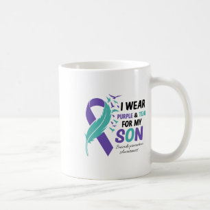 Mug Je Porte Le Violet Turquoise Pour Mon Fils Prévent