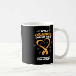 Mug Je Porte Orange Femme Leucémie Cancer Sensibilisat