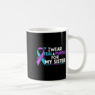 Mug Je Porte Turquoise &amp; Purple Pour Ma Soeur Suic