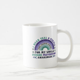 Mug Je Porte Turquoise Et Violet Pour Mon Oncle Suicid