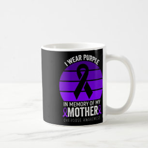 Mug Je Porte Violet Surdose Sensibilisation Ribbon pou