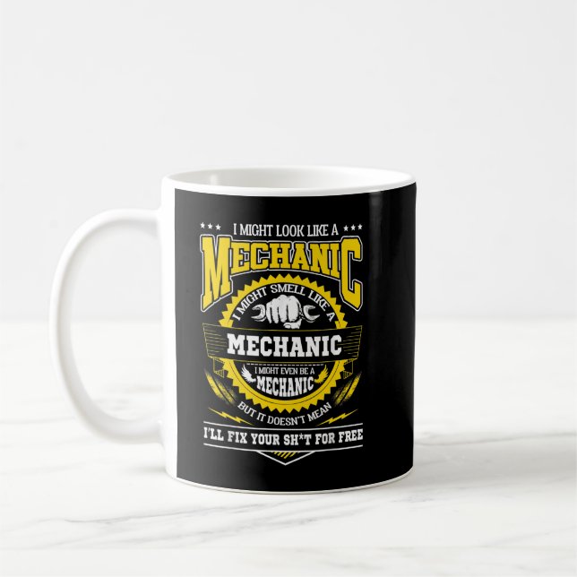 Mug Je Pourrais Ressembler À Un Mécanicien (Gauche)