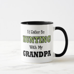 Mug Je préfère chasser avec grand-père