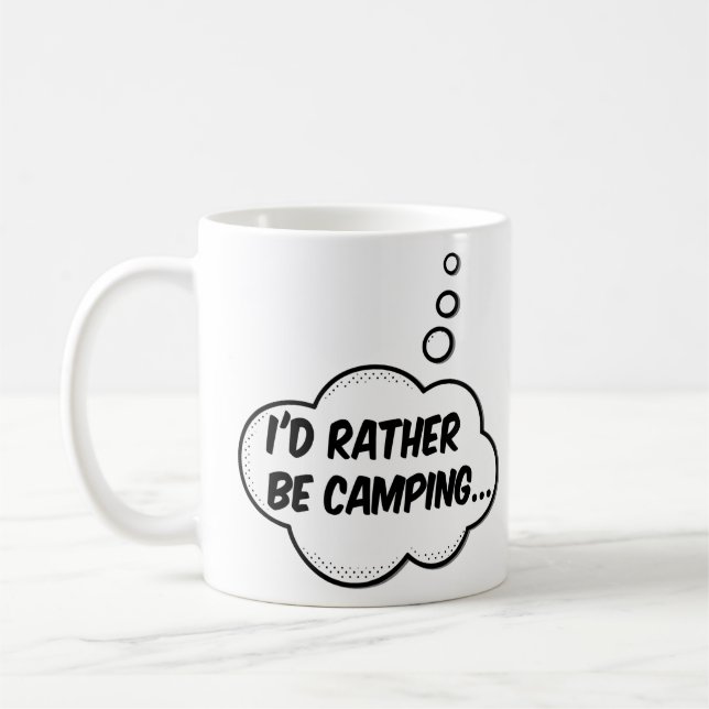 Mug Je préfère être en camping (Gauche)