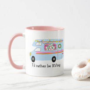 Mug Je préfère être le RVing Retro Christmas Camper