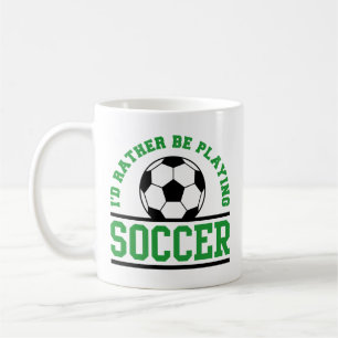 Mug Je préfère jouer au football