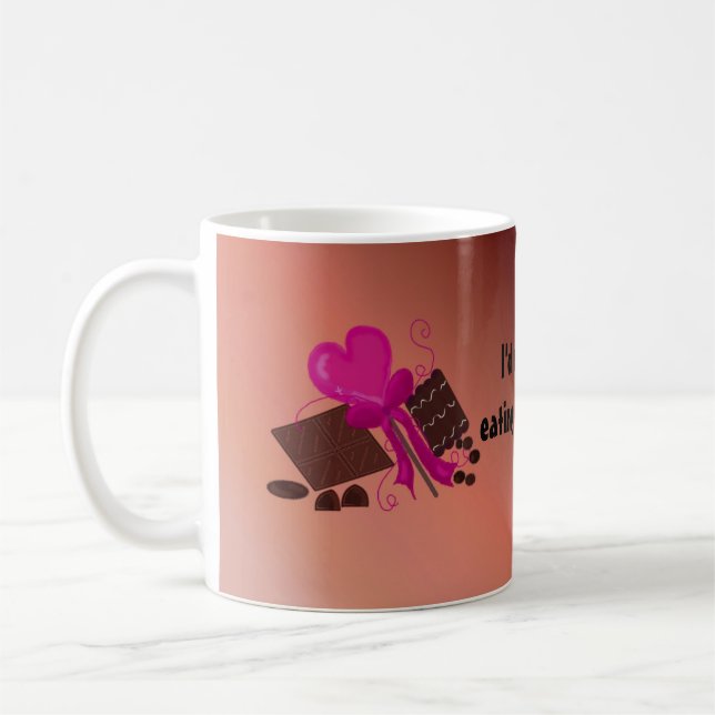 Mug Je préfère manger du chocolat (Gauche)