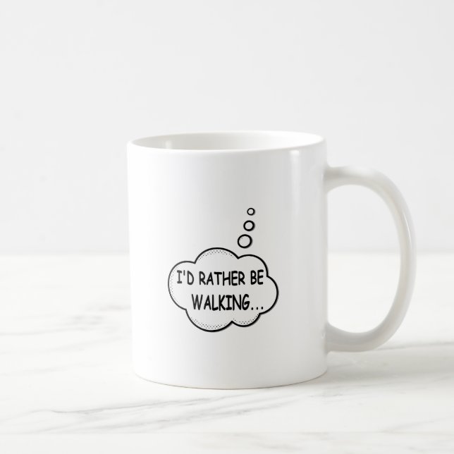 Mug Je préfère marcher (Droite)
