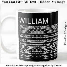 Mug Je préférerais être à la maison & Message caché 08