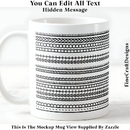 Mug Je préférerais être à la maison Message caché 084 