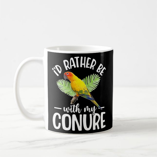 Mug Je Préférerais Être Avec Mon Conure Propriétaire (Gauche)