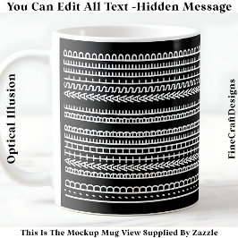 Mug Je préférerais être endormi Message caché 086W Nou