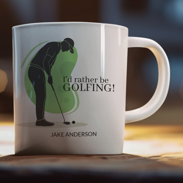 Mug "Je préférerais être GOLFING !" (Créateur téléchargé)