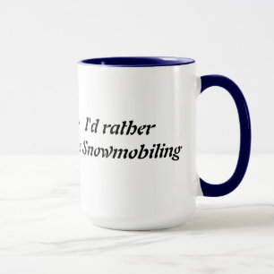 Mug Je Préférerais Être Motoneige
