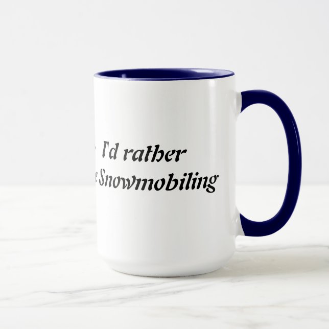 Mug Je Préférerais Être Motoneige (Droite)