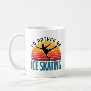 Mug Je Préférerais Être Patineur sur glace