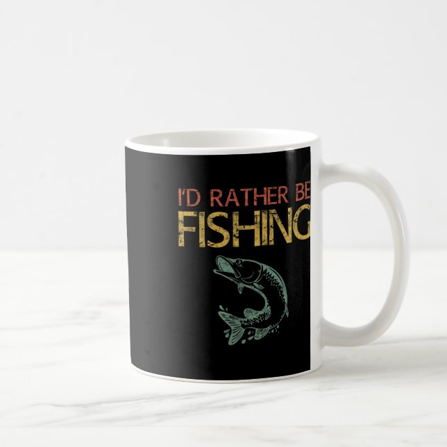 Mug Je préférerais être pêcheur chemise pêcheur 1 (Droite)